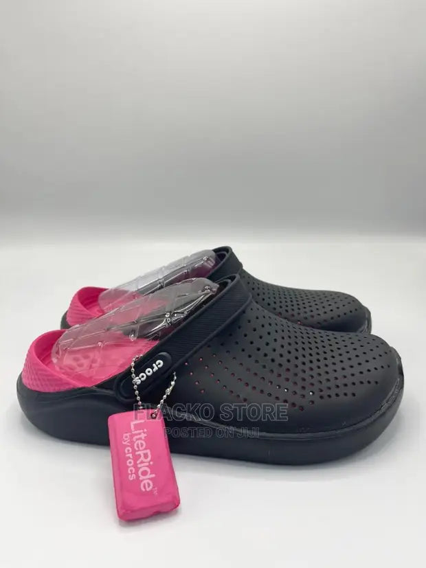 crocs literide clog  Black Fushia