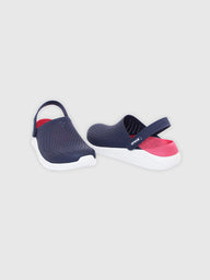 crocs literide clog navy and pink