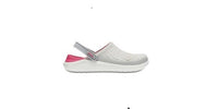 crocs literide clog grey - pink