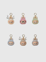 Labubu Head Keychain + accessories (sunglasses and headband)