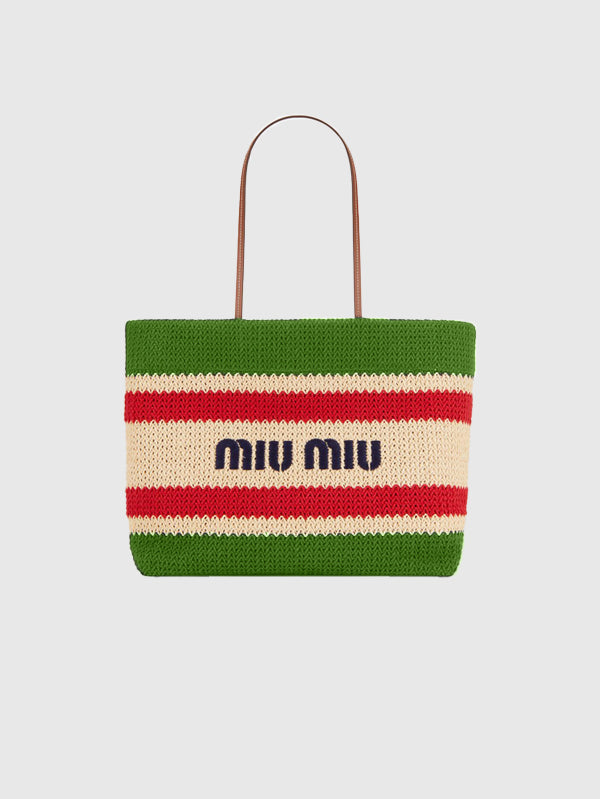 Miu Miu Woven Tote Bag
